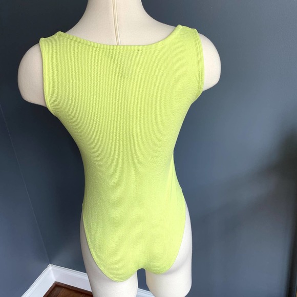 Iime square neck ribbed bodysuit - Picture 5 of 7